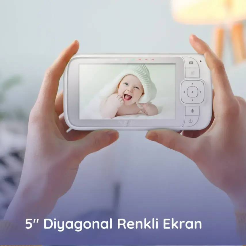 Hubble Nursery View Pro 5 inç Dijital Bebek Kamerası  - 11