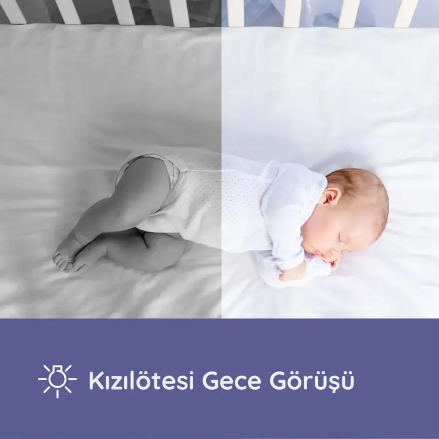 Hubble Nursery View Pro 5 inç Dijital Bebek Kamerası  - 12