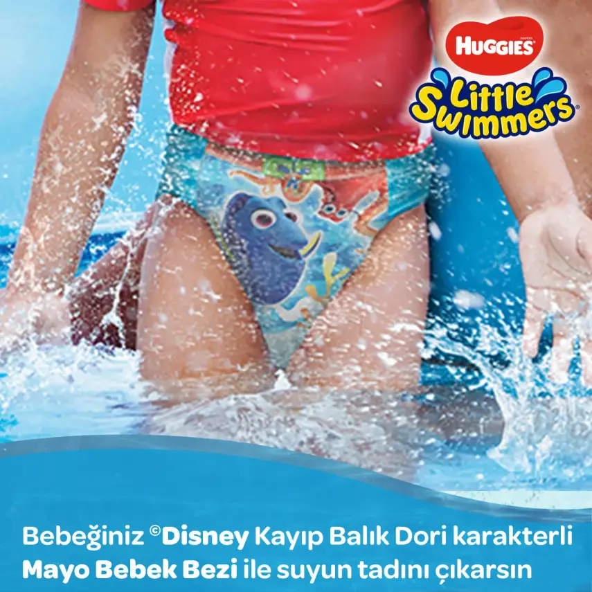 Huggies Little Swimmers Mayo Bebek Bezi Large 12-18 Kg  - 9