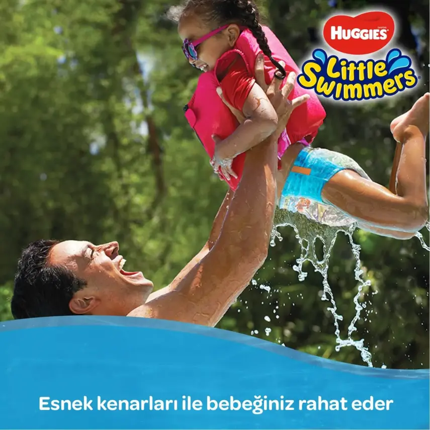 Huggies Little Swimmers Mayo Bebek Bezi Large 12-18 Kg  - 7