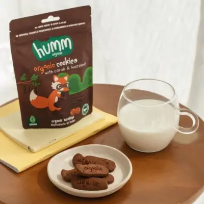 Humm Organic Keçiboynuzlu ve Fındıklı Kurabiye 55 gr - 4