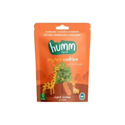 Humm Organic Vegan Portakallı Kurabiye 55 gr (1)
