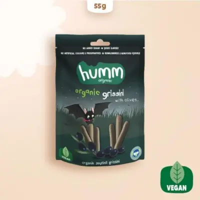 Humm Organik Vegan Zeytinli Grissini 55 gr (1)