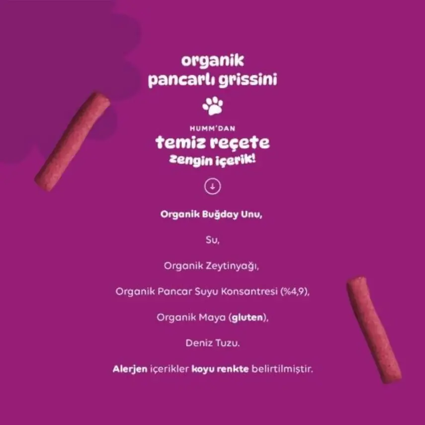Humm Pancarlı Vegan Grissini 55 gr - 4