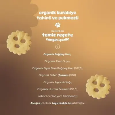 Humm Tahinli ve Pekmezli Vegan Kurabiye 55 gr - 6