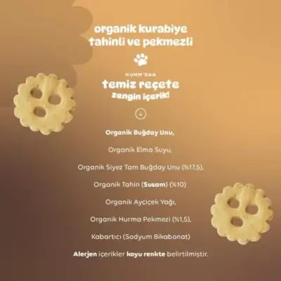 Humm Tahinli ve Pekmezli Vegan Kurabiye 55 gr - 10
