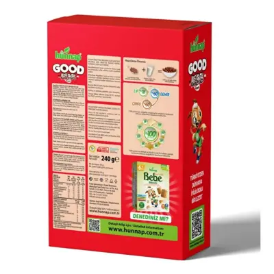 Hünnap Good Keçi Sütlü Çikolatalı Gevrek 240 gr (1)