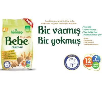 Hünnap Keçi Sütlü Bebek Bisküvisi 200 gr - 4
