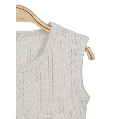 Hvc Bebek Atlet Body Jakarlı Çizgili Bej - 13