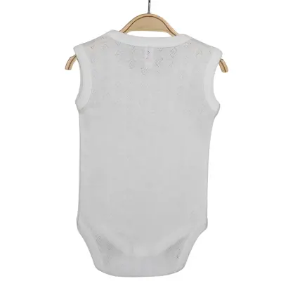 Hvc Bebek Atlet Body Jakarlı Küp Desenli Ekru - 8