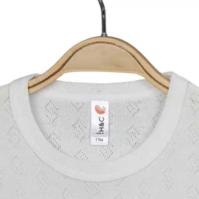 Hvc Bebek Atlet Body Jakarlı Küp Desenli Ekru - 4