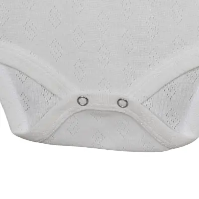 Hvc Bebek Atlet Body Jakarlı Küp Desenli Ekru - 5