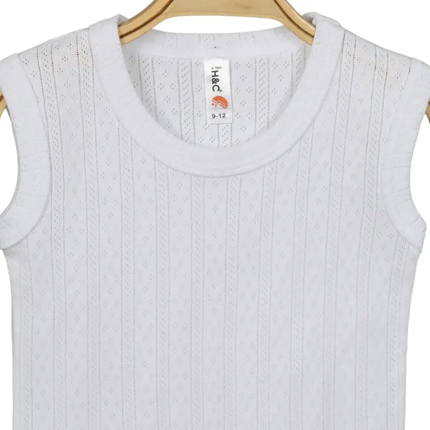 Hvc Bebek Atlet Body Jakarlı Pamuklu Çizgili Çıtçıtlı Zıbın Beyaz 5'li Set Unisex - 5