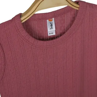 Hvc Bebek Atlet Body Jakarlı Pamuklu Çizgili Çıtçıtlı Zıbın Fuşya 5'li Set Kız Bebek - 3