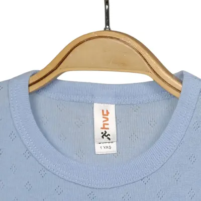 Hvc Bebek Atlet Body Jakarlı Pamuklu Nokta Desenli Çıtçıtlı Zıbın Mavi 5'li Set Erkek Bebek - 4