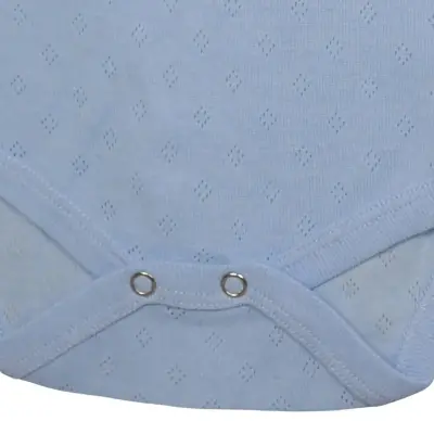 Hvc Bebek Atlet Body Jakarlı Pamuklu Nokta Desenli Çıtçıtlı Zıbın Mavi 5'li Set Erkek Bebek - 5