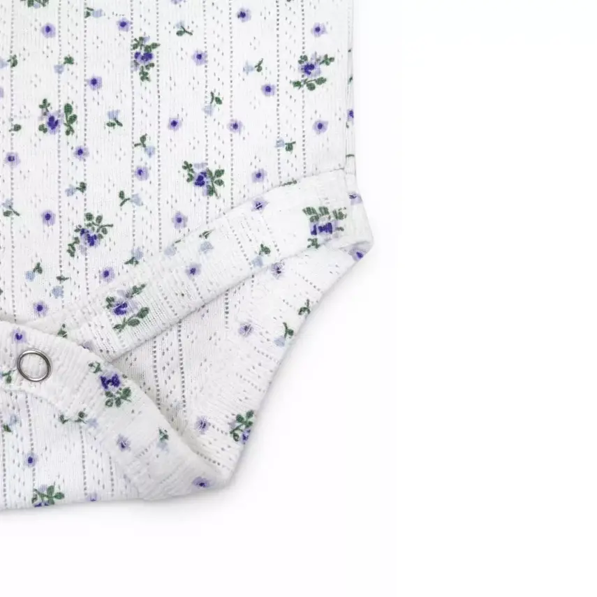 Hvc Body Jakarlı Menekşe Desenli - 5