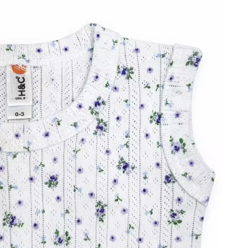 Hvc Body Jakarlı Menekşe Desenli - 3