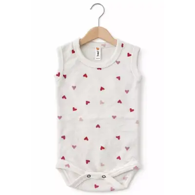 Hvc Body Kalp Desenli Kırmızı Kalpli