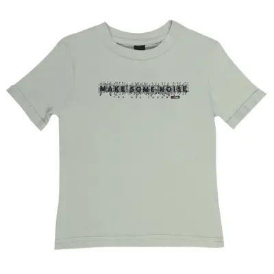 Hvc Çocuk T-Shirt Make Some Noise Yeşil - 5