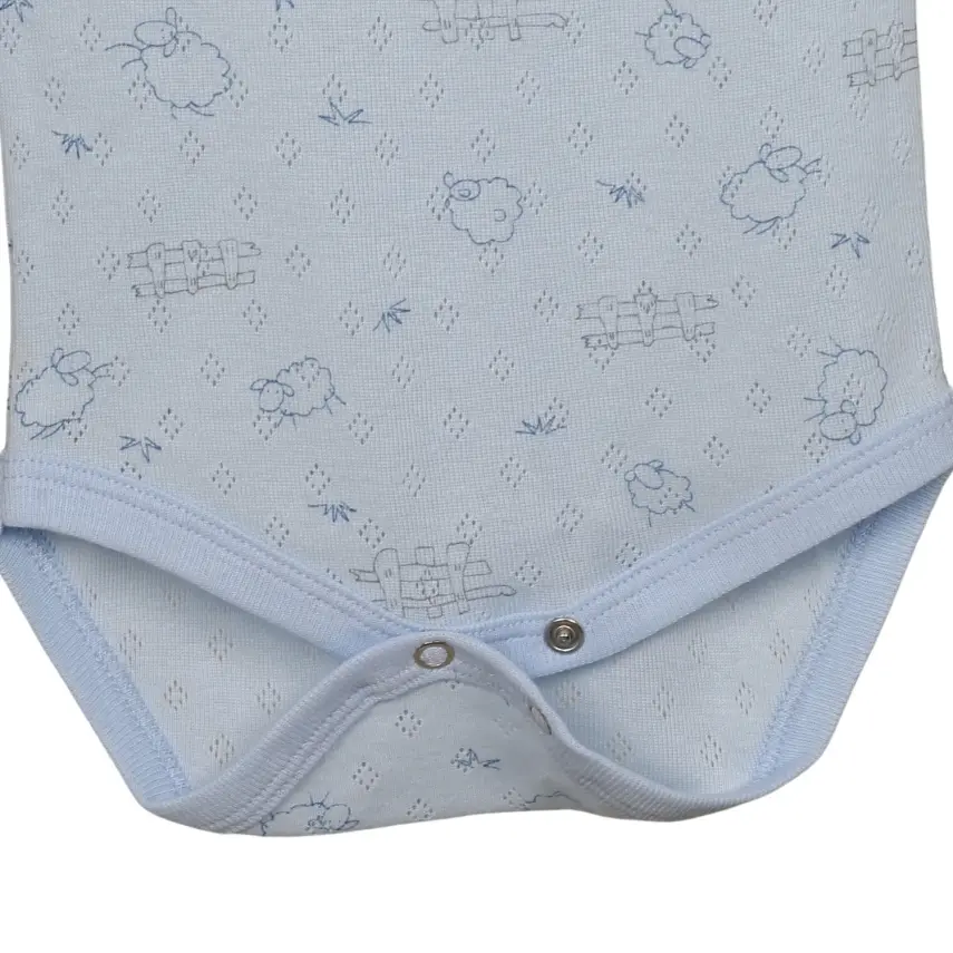 Hvc Erkek Bebek Atlet Body Jakarlı Kuzu Mavi - 13