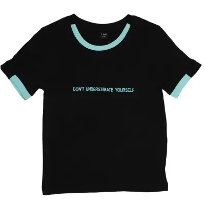 Hvc Erkek T-Shirt Dont Understimate Yourself Siyah 