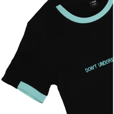 Hvc Erkek T-Shirt Dont Understimate Yourself Siyah - 2