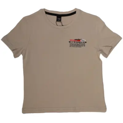 Hvc Erkek T-Shirt Orijinal Baskılı Kahverengi - 1