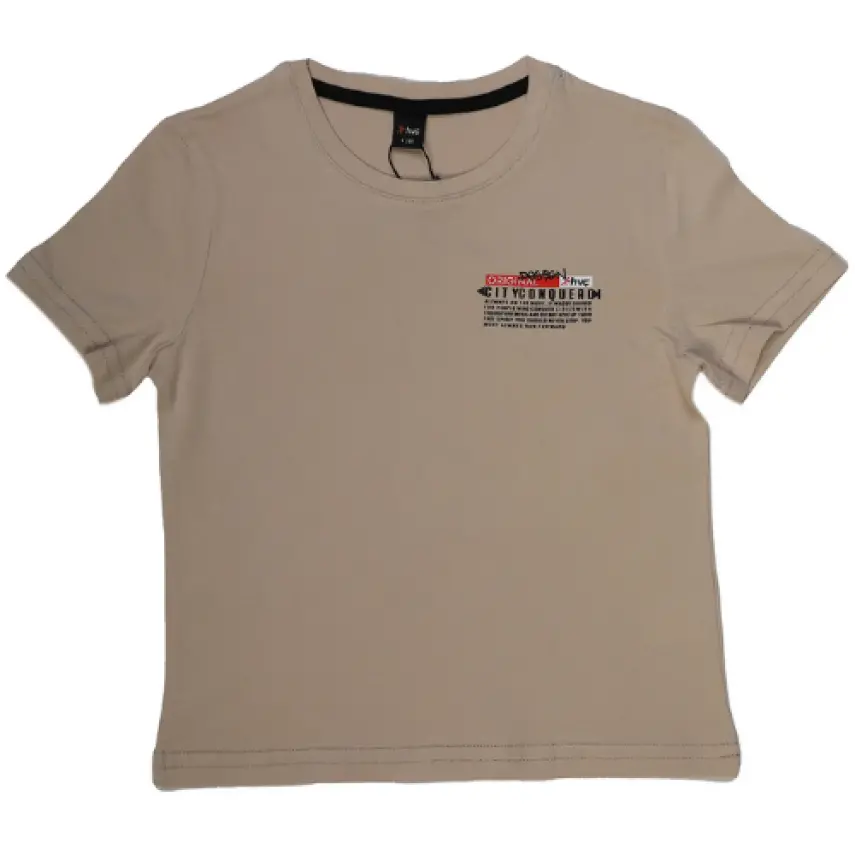 Hvc Erkek T-Shirt Orijinal Baskılı Kahverengi - 3