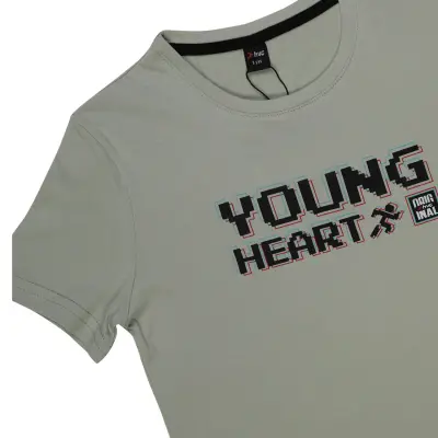 Hvc Erkek T-Shirt Young Baskılı Yeşil - 2