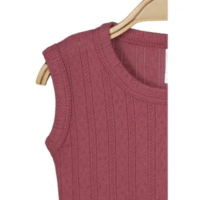 Hvc Kız Bebek Atlet Body Jakarlı Çizgili Fuşya - 8