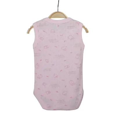 Hvc Kız Bebek Atlet Body Jakarlı Kuzu Pembe - 2