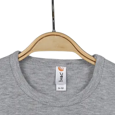 Hvc Ribanalı Askılı Bebek Body Unisex Gri - 4