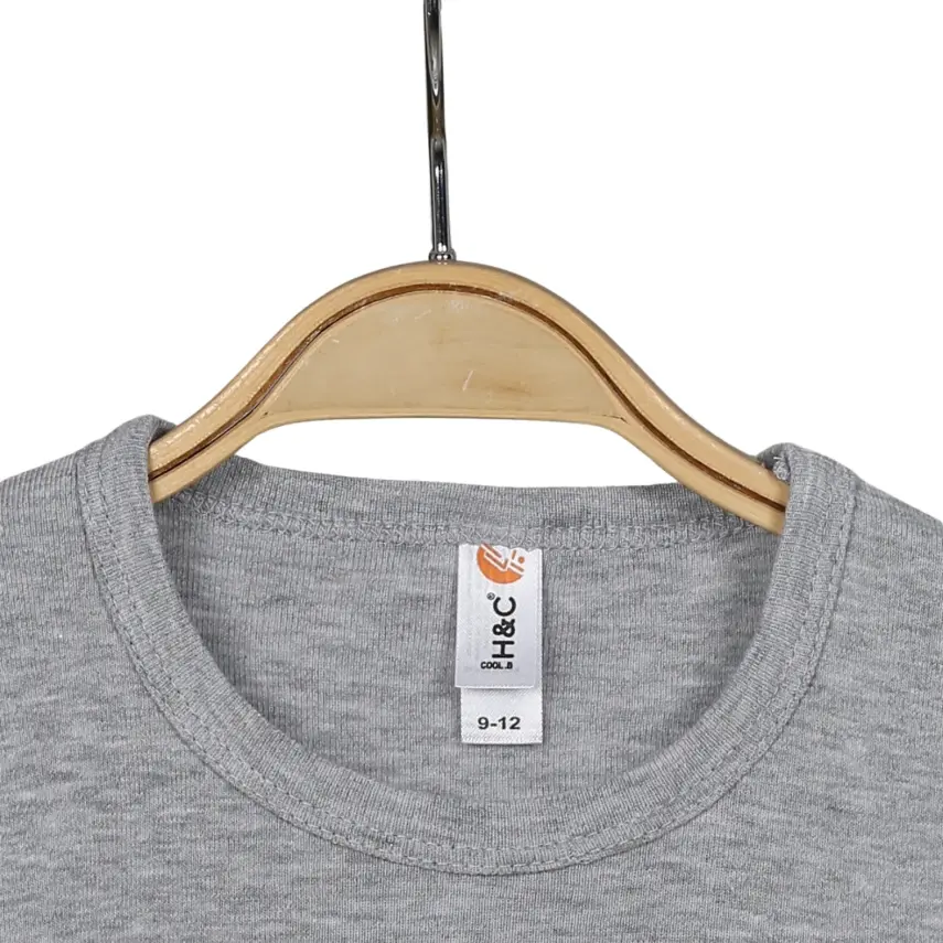 Hvc Ribanalı Askılı Bebek Body Unisex Gri - 7