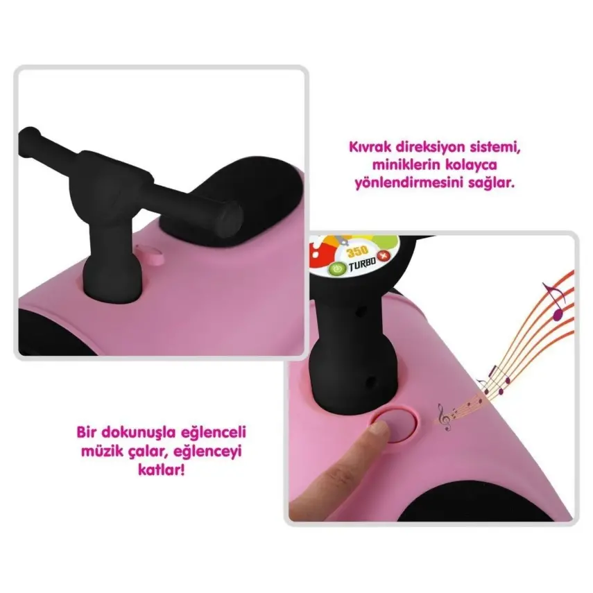 İlk Arabam Turbo Bingit Araba Pembe - 3