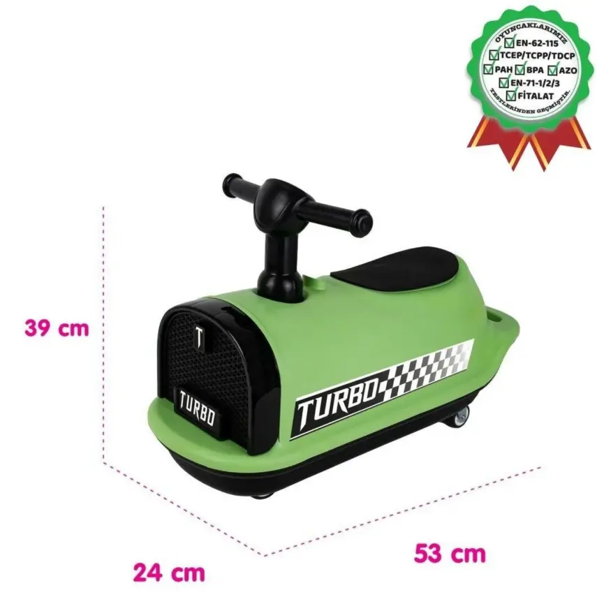 İlk Arabam Turbo Bingit Araba Yeşil - 4