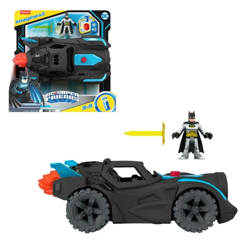 Imaginext DC Super Friends Işıklı Ve Sesli Batmobil - 4
