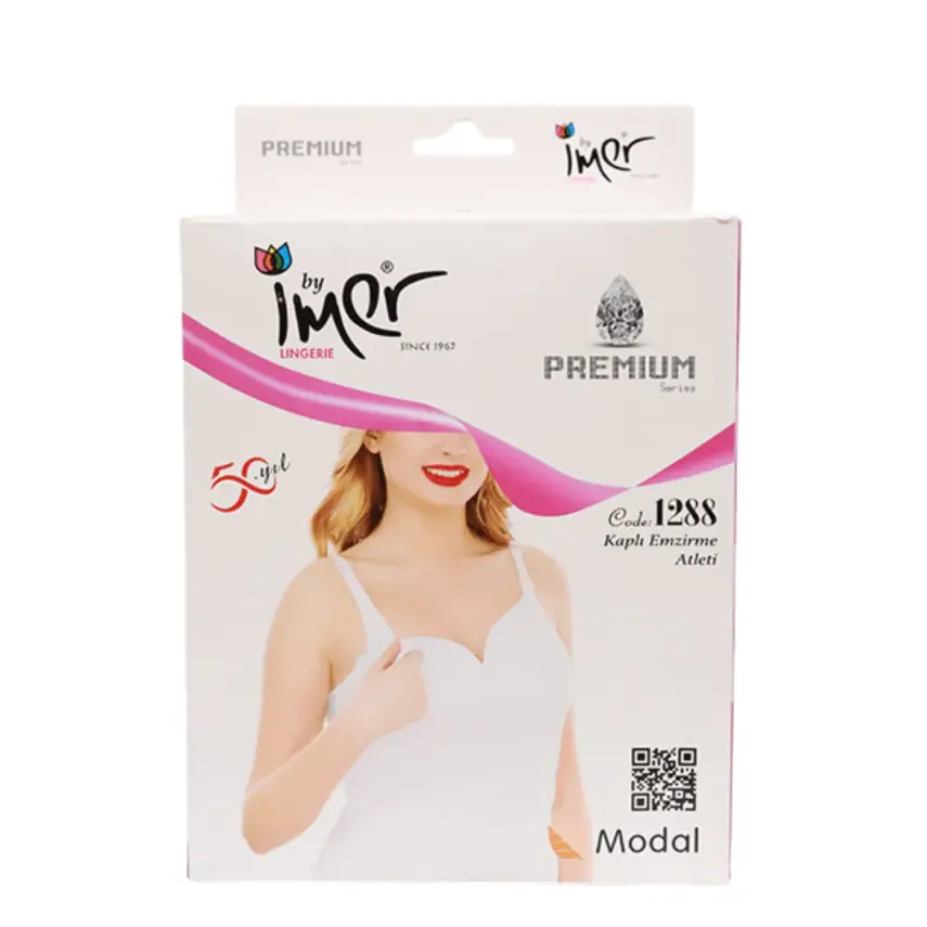 İmer Emzirme Kaplı Atlet 95B Siyah - 2