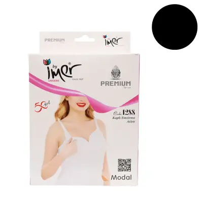 İmer Emzirme Kaplı Atlet 95B Siyah 