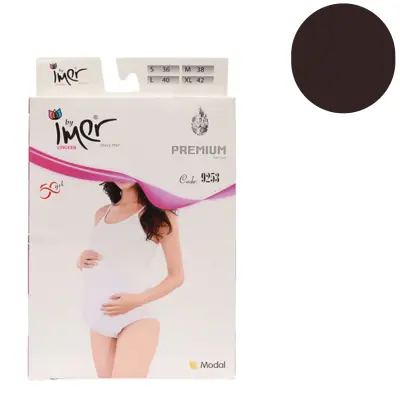 İmer Hamile Çıtçıtlı Body Siyah 1/S