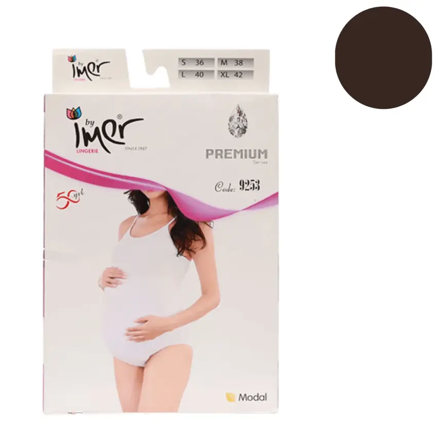 İmer Hamile Çıtçıtlı Body Siyah 3/L - 1