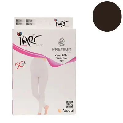 İmer Uzun Hamile Taytı Siyah 5/Xxl 