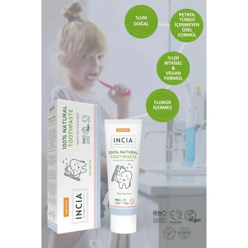 INCIA Çocuk Diş Macunu 50 ml - 3