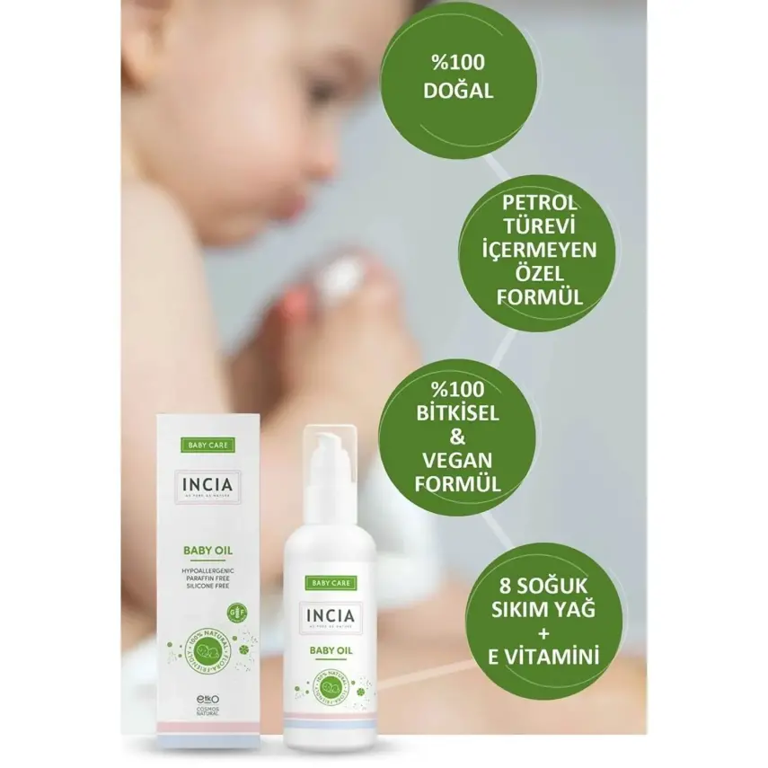Incia Doğal Bebek Yağı 110 ml - 9