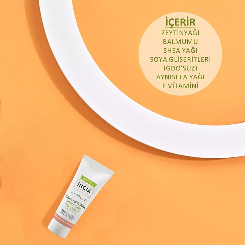 Incia Doğal Göğüs Ucu Bakım Jel Kremi 30ml - 2