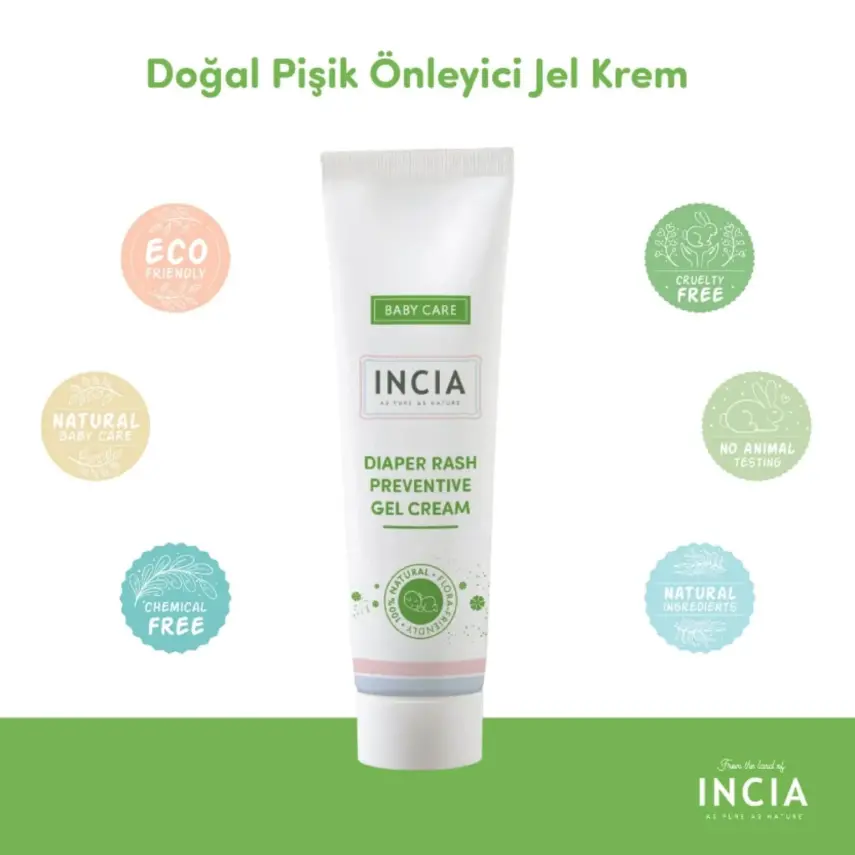 Incia Doğal Pişik Önleyici Jel Krem 60 ml - 15