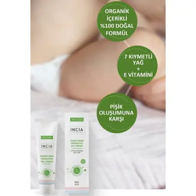 Incia Doğal Pişik Önleyici Jel Krem 60 ml - 10