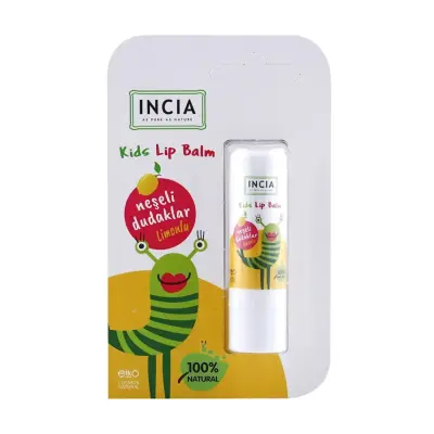 Incia Kids Limonlu Dudak Besleyici Çocuklar İçin 6gr (1)