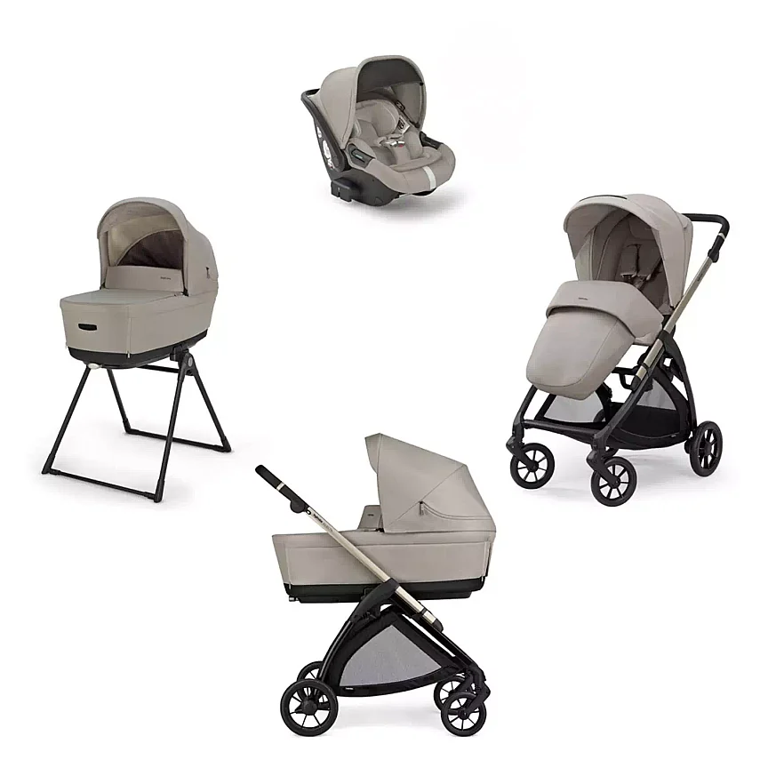 Inglesina Electa+ Bebek Arabası Darwin Recline 4'lü Sistem Battery Beige - 1