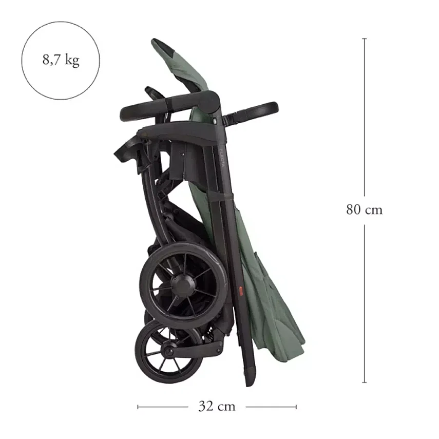 Inglesina Electa+ Bebek Arabası Darwin Recline 4'lü Sistem Battery Beige - 17